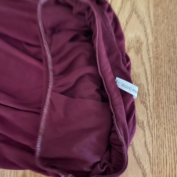 Strapless burgundy maxi - Picture 3 of 3